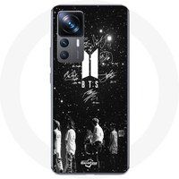 Maniacase Etui voor Xiaomi 12T Pro BTS Handtekening leden Rm Jin Jimin V Suga Jungkook J-hope