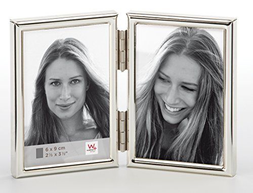 Walther Design WD269S Chloe Portrait Frame 2x 6x9 cm, Silver