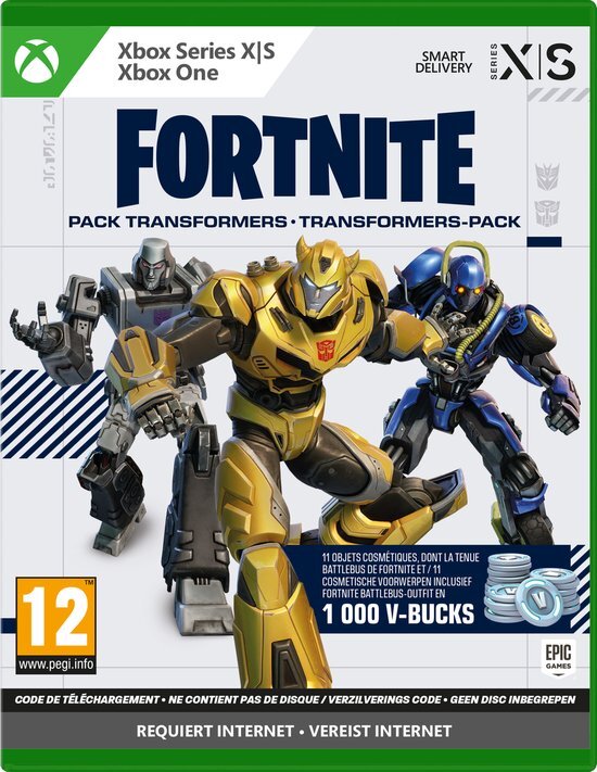 Epic Games Fortnite Transformers Pack (Spel download code in de doos) - Xbox Series