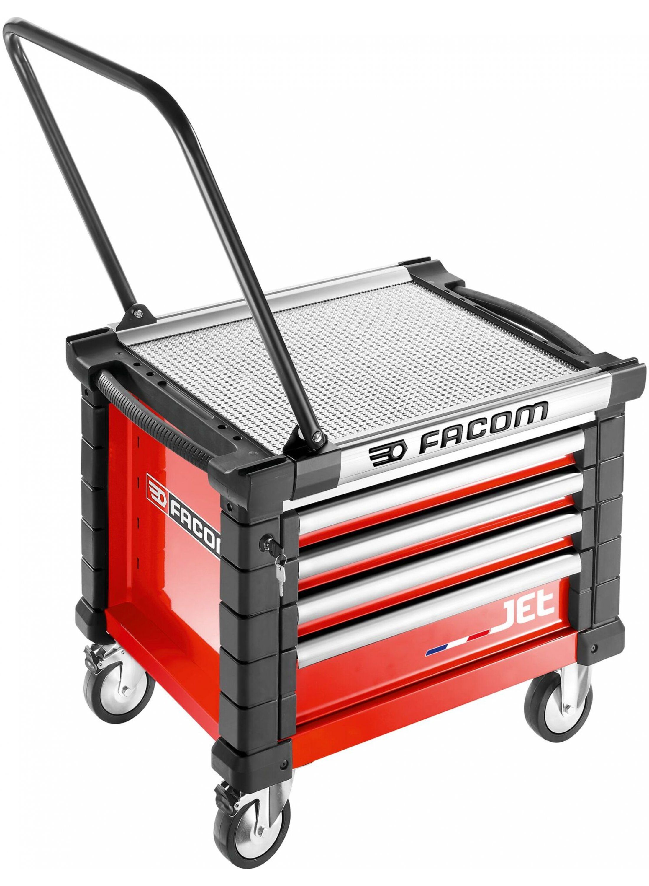 Facom Jet Gereedschapswagen 4 Laden M3 Laag Rood - JET.CR4M3A