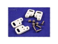 Hammond Electronics 1554FT Behuizingvoet Grijs 4 stuk(s)
