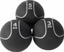 Gorilla Sports Medicijn Bal set 12 kg - 3 trainings Ballen - Medicine ball - Zwart
