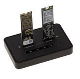 KALEA-INFORMATIQUE Dock voor kloonstation voor 2 NVMe M Key M2 SSD's met USB3.2 Gen2x2 20 Gbit/s verbinding in USB A of USB C. Ondersteunde capaciteit 8TB x2