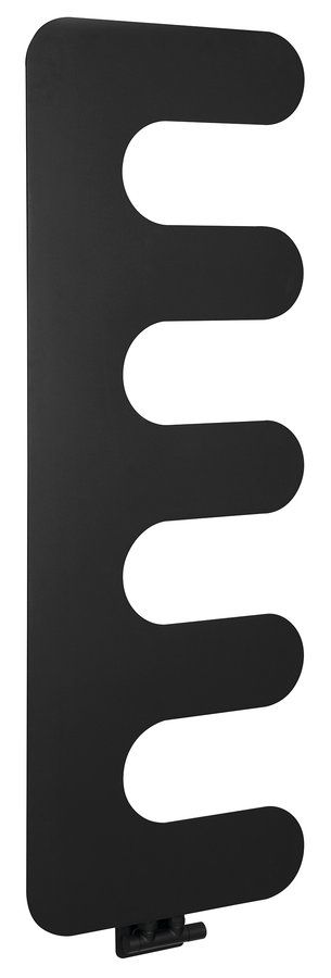 Sapho Evolla handdoekradiator - 49x139 cm - mat zwart