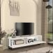 en.casa Tv-meubel Verpsboga kort frame 180x32x47 cm wit