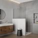 FortiFura Galeria Inloopdouche - 140x80cm - Mat Glas - 8mm - Nano - Met Profiel - Hoogglans Chroom