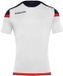 Macron Titan T-shirt Hommes Blanc/Lourd XXS Polyester Manches Courtes Colorblock Col Rond Sport