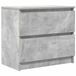 vidaXL Meuble TV 60x35x54 cm Bois traité Gris béton
