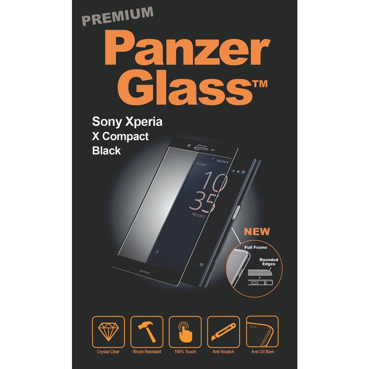 PanzerGlass Screenprotector Sony Xperia X Compact - Transparant