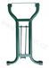 Pied de banc de bière LUX – pièce de rechange, tube rond Ø25 mm, hauteur 45 cm, largeur 25 cm, vert