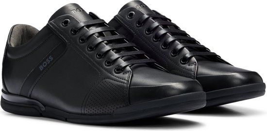 BOSS Saturn Lowp Lage sneakers Heren Zwart Maat 42