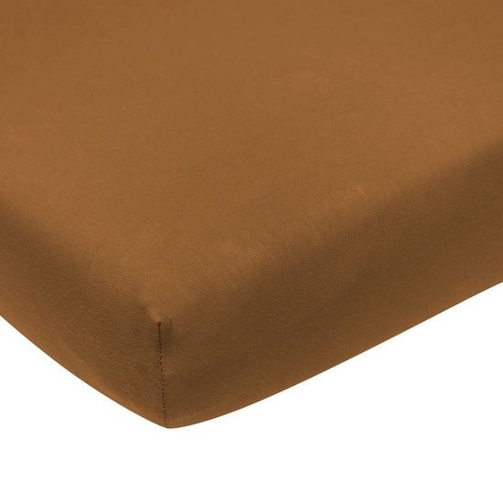 Meyco jersey hoeslaken - 40x80/90 cm - camel bruin, Camel