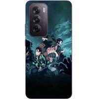 Maniacase Coque Pour Oppo Reno 12 pro 5G Tanjiro Nezuko Demon Slayer