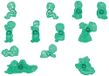 PME JEM 101CF005 Uitsteekvormen met kleine kinderen, assortiment, 12-delig, kunststof, ivoor, 12 x 2,5 x 16 cm