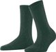 FALKE Declivity eenkleurig wol sokken dames groen - maat 35-38