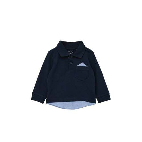 s.Oliver s.Oliver baby longsleeve donkerblauw/lichtblauw