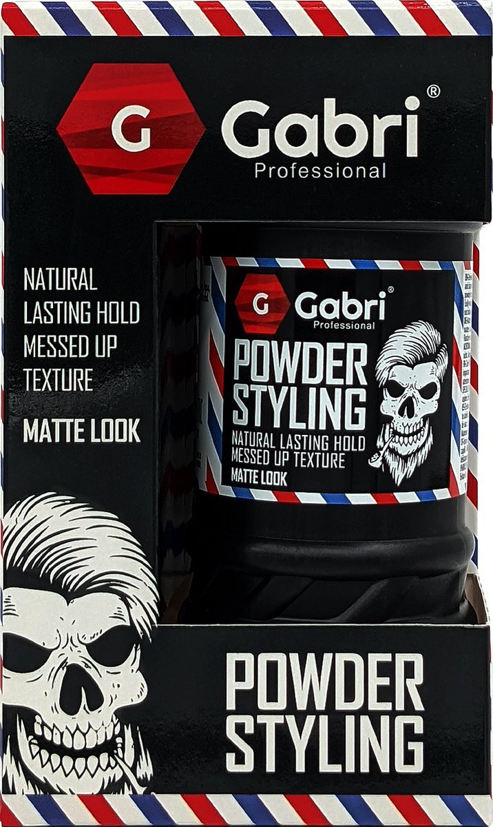 Gabri Professional 20g Styling Powder Wax Black (Matte Look)