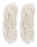HENDI Borstels voor poleermachine – microvezel – set van 2 – 205x55 mm – wit
