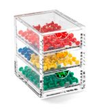 Osco X-Small Clear Acryl Triple Drawer