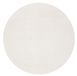 Mia's Teppiche Olivia tapijt woonkamer crème 200x200 cm rond modern zacht effen pluizig laagpolig (19 mm) antislip wasbaar tot 30 graden, 100% polyester, 15 cm