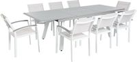 Beliani PERETA Tuinset voor 8 - Grijs - Aluminium