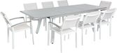 Beliani PERETA Tuinset voor 8 - Grijs - Aluminium