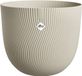 Elho Sereh Rond 47 - Bloempot voor Binnen & Buiten - 100% Gerecycled Plastic - Ø 47.0 x H 40.1 cm - Paddenstoel beige