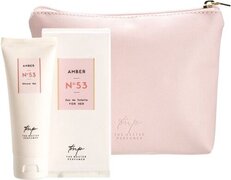 The Master Perfumer Geuren Set - Amber N°53 - Eau De Toilette 50 ml, Shower Gel 75 ml en een Hoogwaardig Toilettas