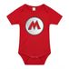 Bellatio Decorations Baby rompertje - loodgieter Mario - rood - kraam cadeau - babyshower - romper 68