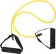 corde de yoga, 15/30 lbs, Jaune, TPR, avec poignées
