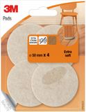 3M SP84A23 Protection de sol pour meubles, Rond, Beige, 5 cm, 4 pièce(s)