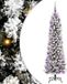 vidaXL Kunstkerstboom Wit 180 cm PVC en Metaal en Plastic