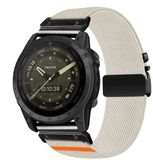 By Qubix Qubix - Geschikt voor Garmin bandje - 26mm Quickfit - Nylon bandje met parachute sluiting - Sterrenlicht - Geschikt voor Garmin Quatix 8 - 51mm