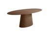 Noyer Table à manger ovale en effet bois