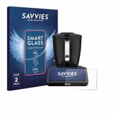 Savvies 2 Stuks Screenprotector - Geschikt voor Vorwerk Thermomix TM7 - Beschermfolie Glas Transparant