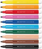 Caran d'Ache Maxi Jumbo Swisscolor Viltstiften - Meerkleurig - 10 Stuks