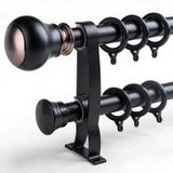 Tringle à rideaux double réglable pour une décoration élégante