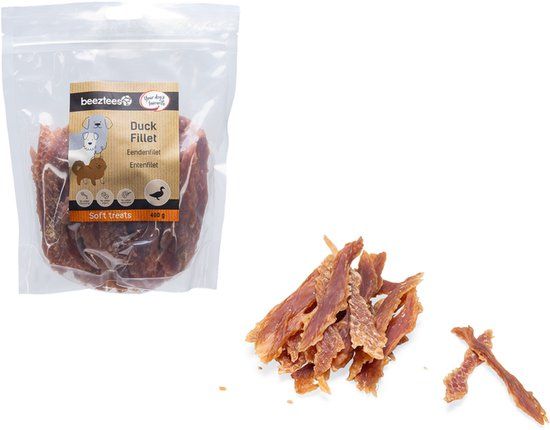 Beeztees Tasty Treats Eendenfilet Hondensnacks - 400 gram