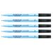 Staedtler Lumocolor 305 F-9X 5 stuks droog uitwisbare markeerstiften met gum aan het uiteinde van de pen, lijnbreedte F 0,6 mm, lange levensduur, geschikt voor overheadprojectie