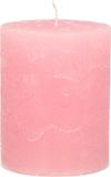 Merkloos Stompkaars - Roze - 7 x 9 cm - Cilinderkaars