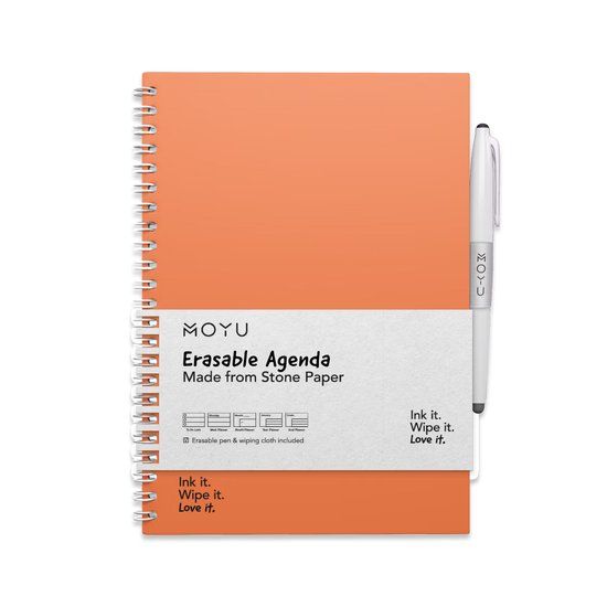 MOYU Uitwisbare Agenda A5 - Sunset Orange - Premium Cover