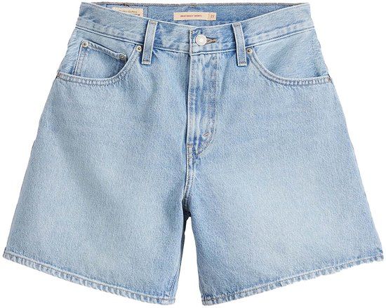 Levi's High Waist Short Light Blue Denim