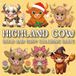 Highland Cow Coloring Book: Bold and Easy Cow Designs for Kids, Teens & Adults | Cute Scottish Cows, Farm Animals, Cozy Scenes & Relaxing Coloring Fun