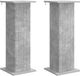 vidaXL Pieds de plantes 2 pièces Gris béton 30,5 x 30 x 80,5 cm Bois traité