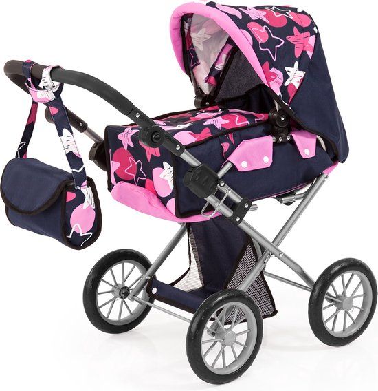 Bayer Design Poppenwagen City Star - Blauw met Sterren