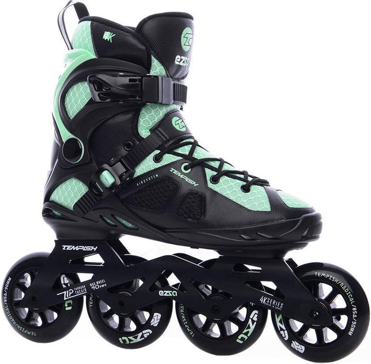 Tempish Inlineskates Dames EZZA 90 - Zwart/Groen 40