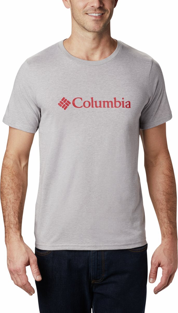 Columbia Outdoorshirt Csc Basic Logo Short Sleeve Heren - Grey H - Maat S