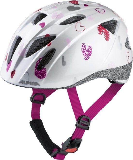 Alpina Ximo Fietshelm Kinderen - Wit/Roze - 47-51cm