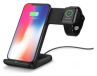 Merkloos Icecat 2 in 1 Draadloze Oplader 10W voor Smartphone en Apple Watch Zwart