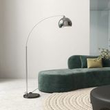 HOMCOM Vloerlamp - Metaal - 115x30x180cm - Zilver